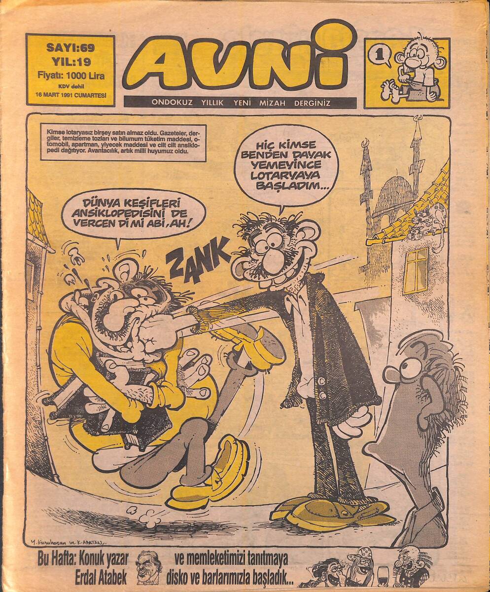 Avni Mizah Dergisi 16 Mart 1991 Sayı 69 NDR94994 - 1
