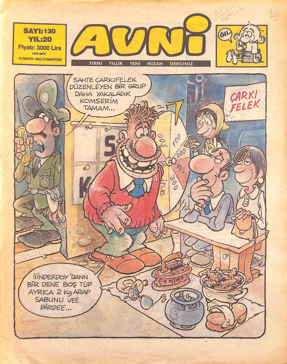 Avni Mizah Dergisi 16 Mayıs 1992 Sayı 130 NDR95166 - 1