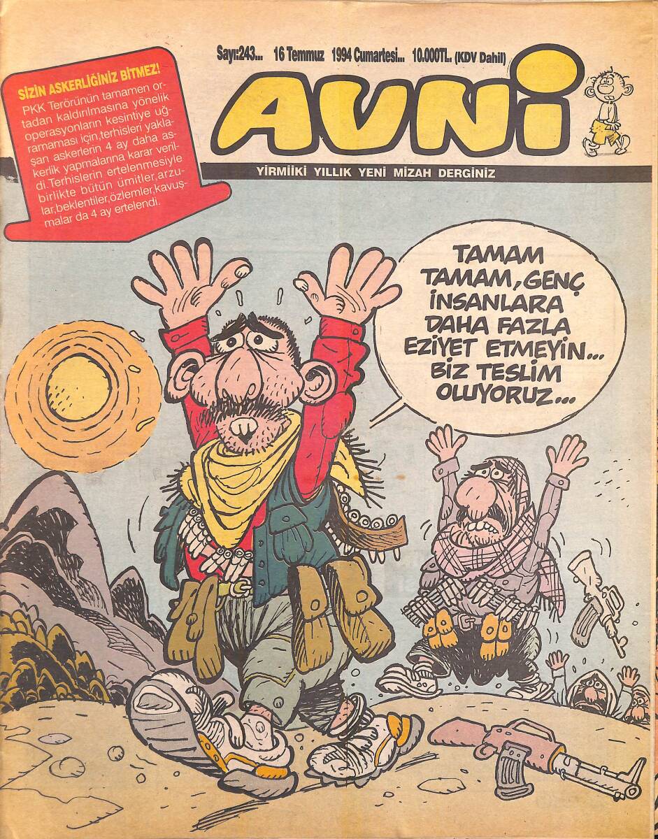Avni Mizah Dergisi 16 Temmuz 1994 Sayı 243 NDR95183 - 1