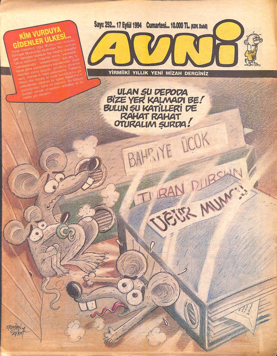 Avni Mizah Dergisi 17 Eylül 1994 Sayı 252 NDR95201 - 1