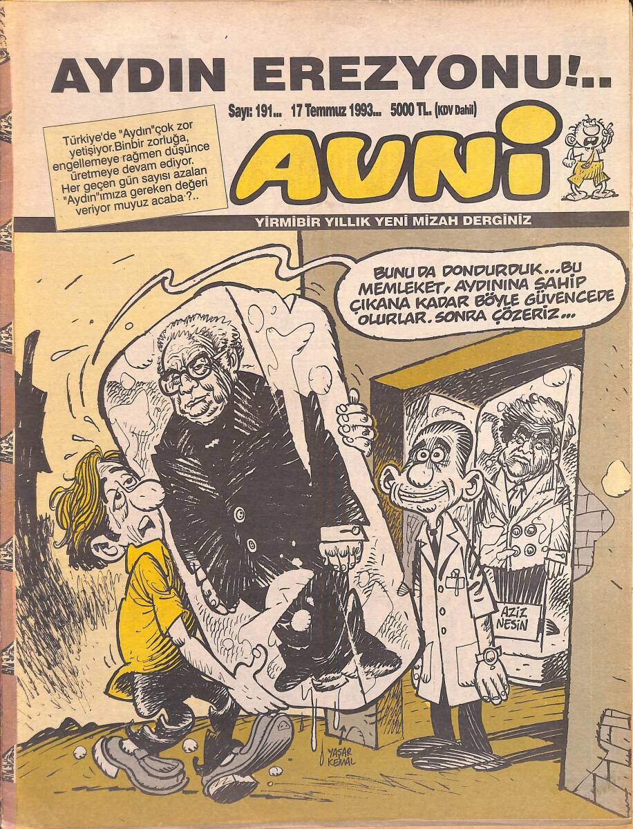 Avni Mizah Dergisi 17 Temmuz 1993 Sayı 191 NDR95239 - 1