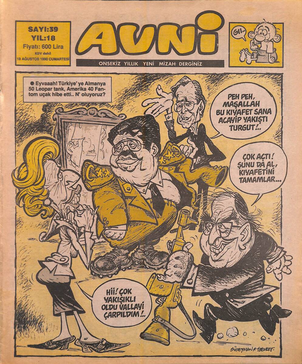 Avni Mizah Dergisi 18 Ağustos 1990 Sayı 39 NDR95011 - 1
