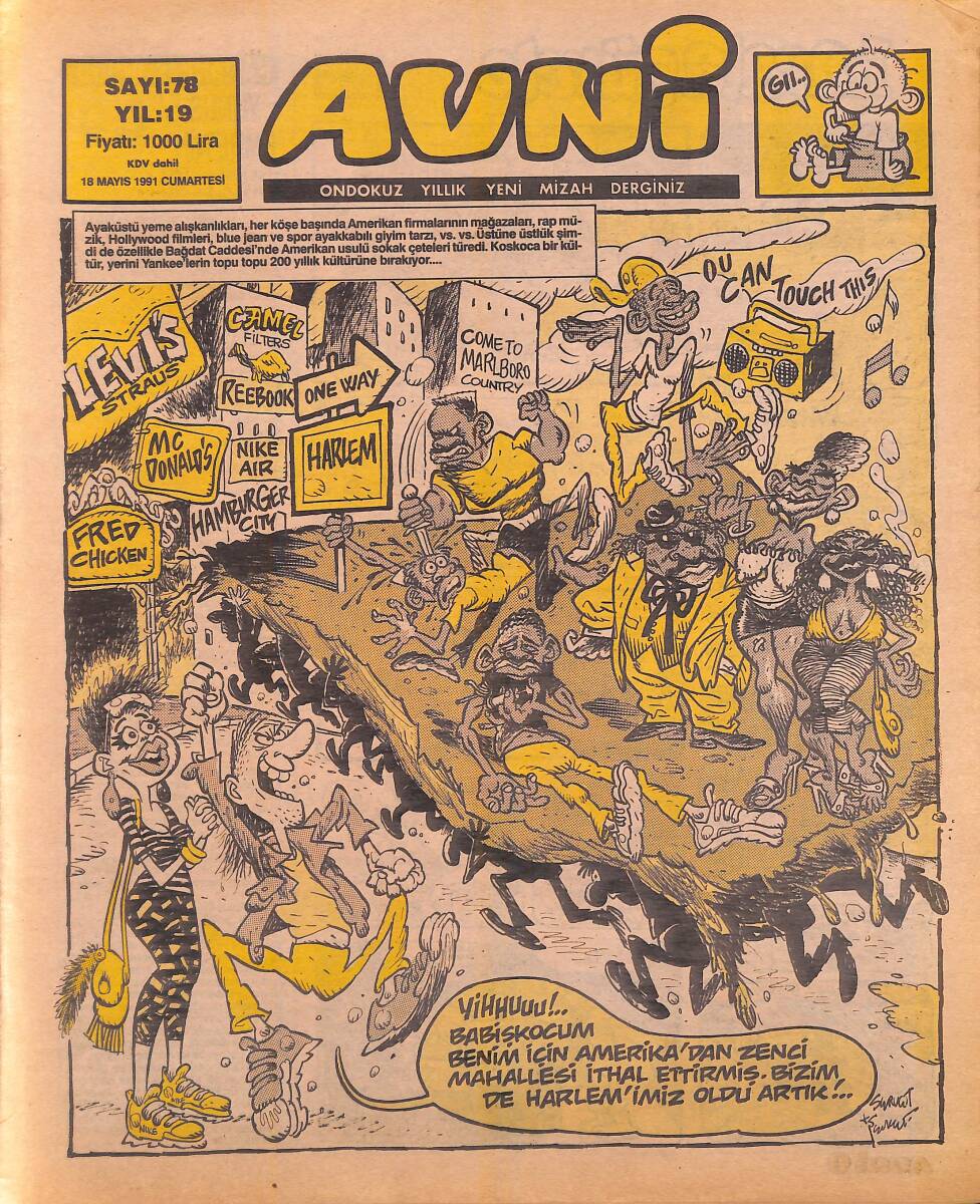 Avni Mizah Dergisi 18 Mayıs 1991 Sayı 78 NDR94985 - 1
