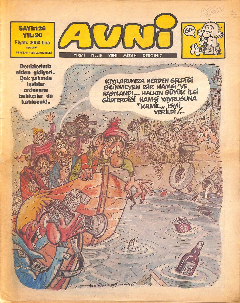 Avni Mizah Dergisi 18 Nisan 1992 Sayı 126 NDR95170 - 1