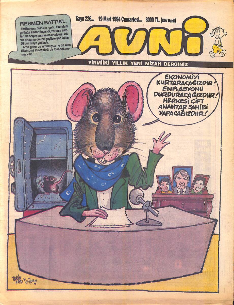 Avni Mizah Dergisi 19 Mart 1994 Sayı 226 NDR95188 - 1