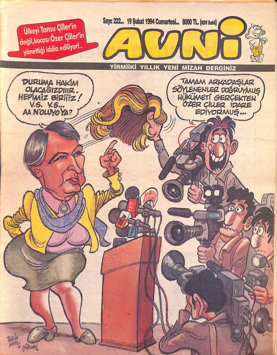 Avni Mizah Dergisi 19 Şubat 1994 Sayı 222 NDR95191 - 1