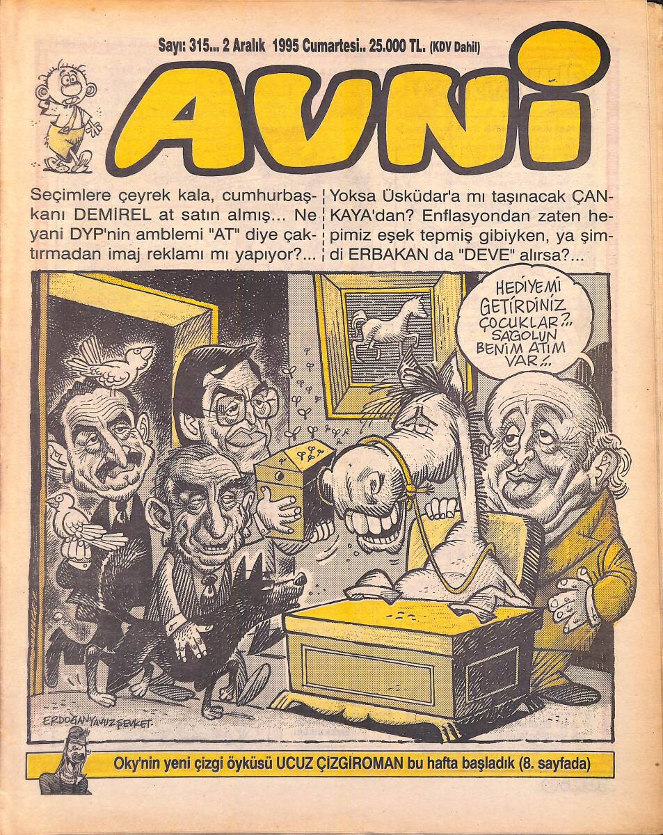 Avni Mizah Dergisi 2 Aralık 1995 Sayı 315 NDR95216 - 1