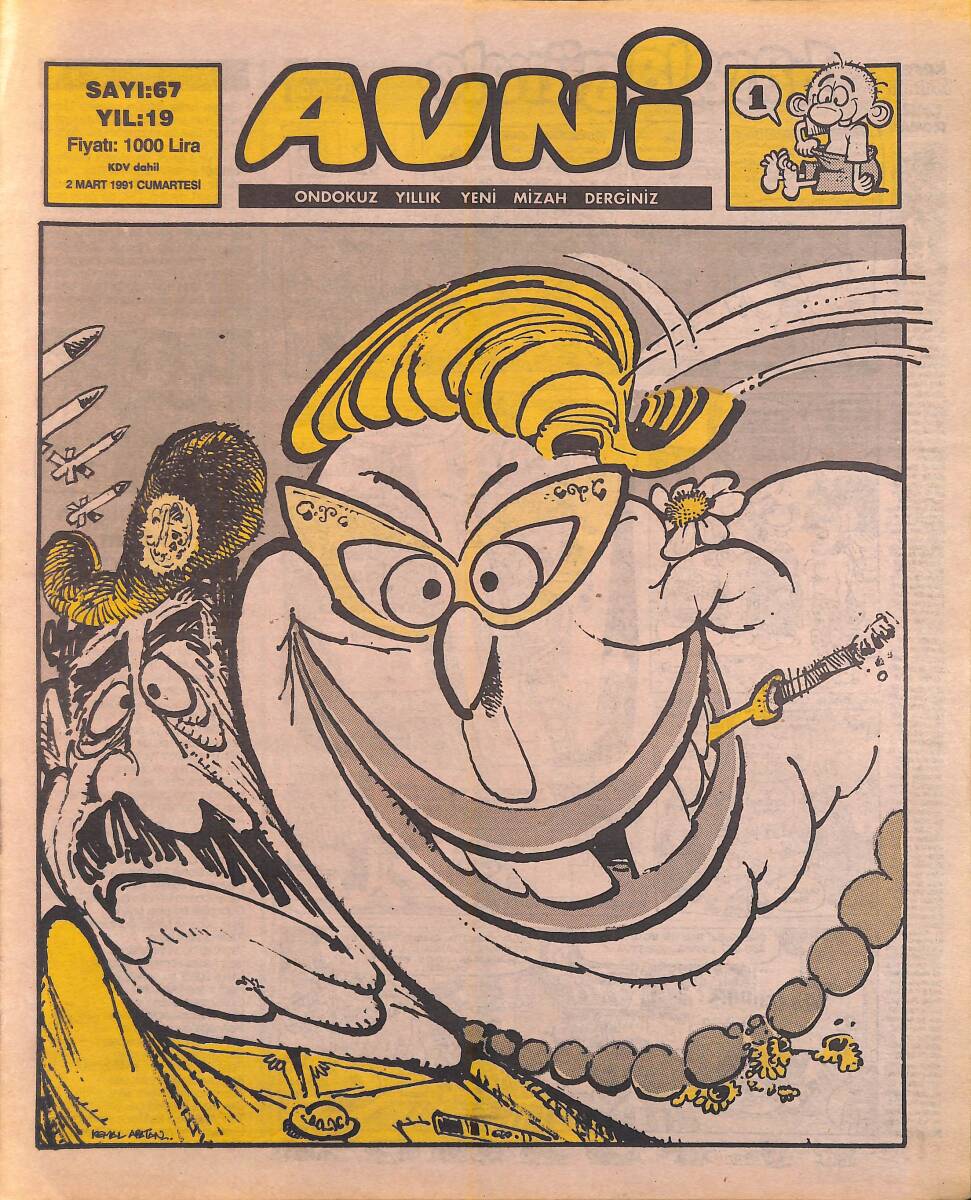 Avni Mizah Dergisi 2 Mart 1991 Sayı 67 NDR94996 - 1