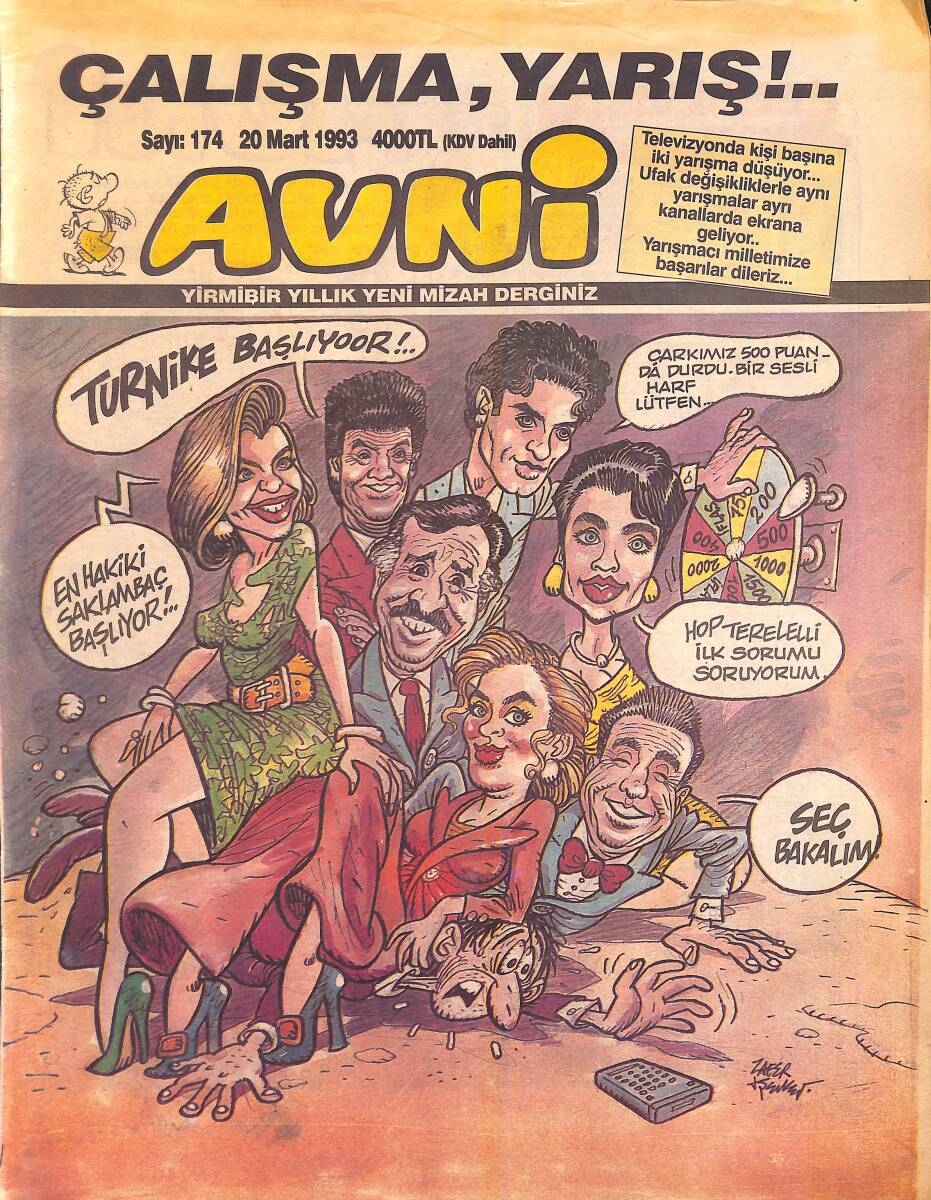 Avni Mizah Dergisi 20 Mart 1993 Sayı 174 NDR95229 - 1