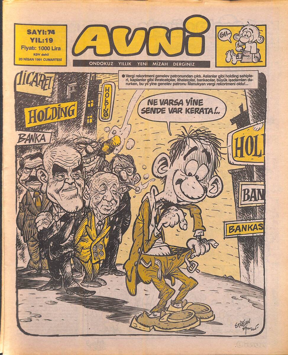 Avni Mizah Dergisi 20 Nisan 1991 Sayı 74 NDR94989 - 1
