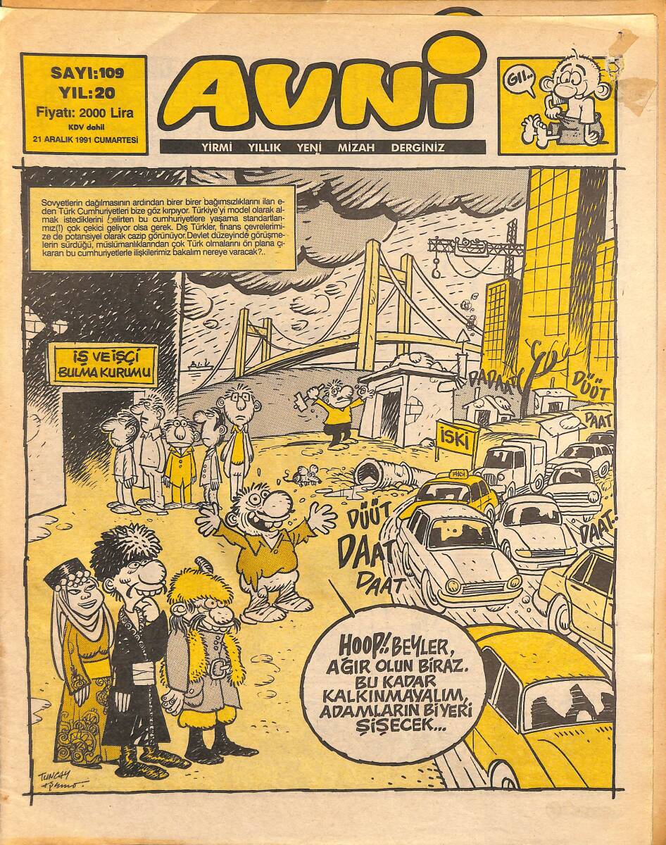 Avni Mizah Dergisi 21 Aralık 1991 Sayı 109 NDR94914 - 1