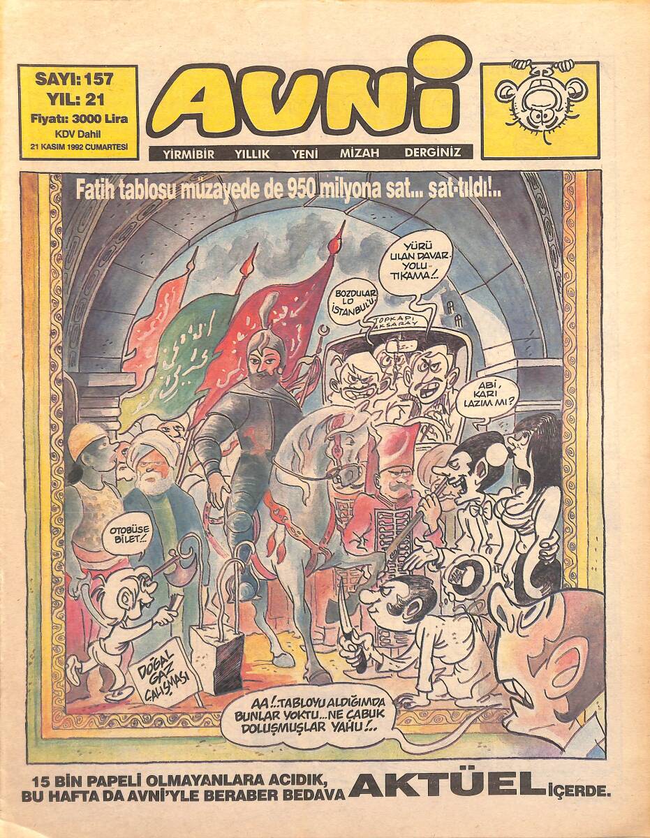 Avni Mizah Dergisi 21 Kasım 1992 Sayı 157 NDR95017 - 1