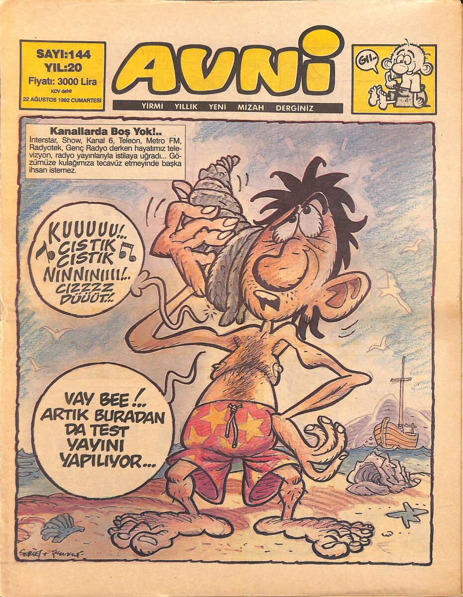 Avni Mizah Dergisi 22 Ağustos 1992 Sayı 144 NDR95049 - 1