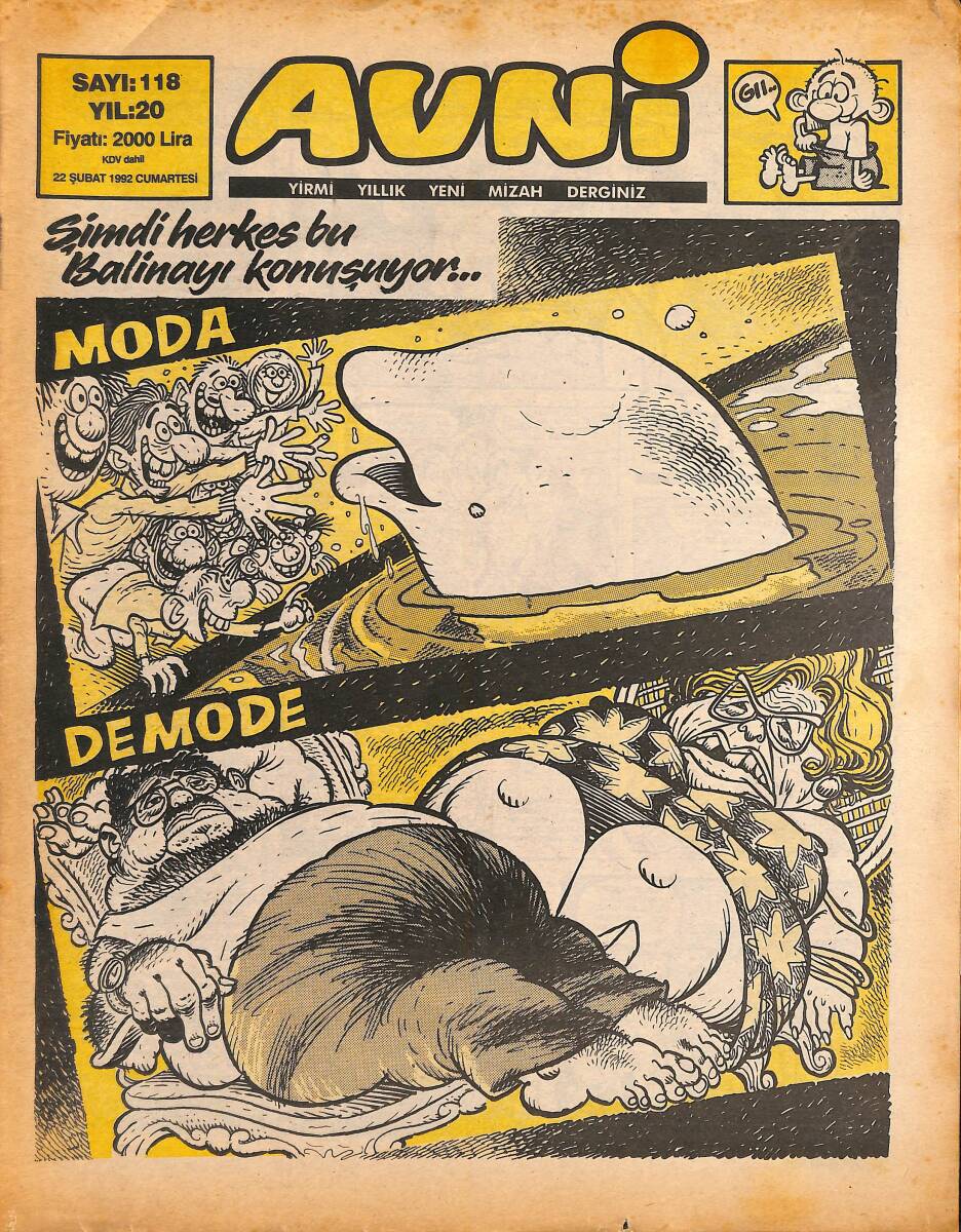 Avni Mizah Dergisi 22 Şubat 1992 Sayı 118 NDR94905 - 1