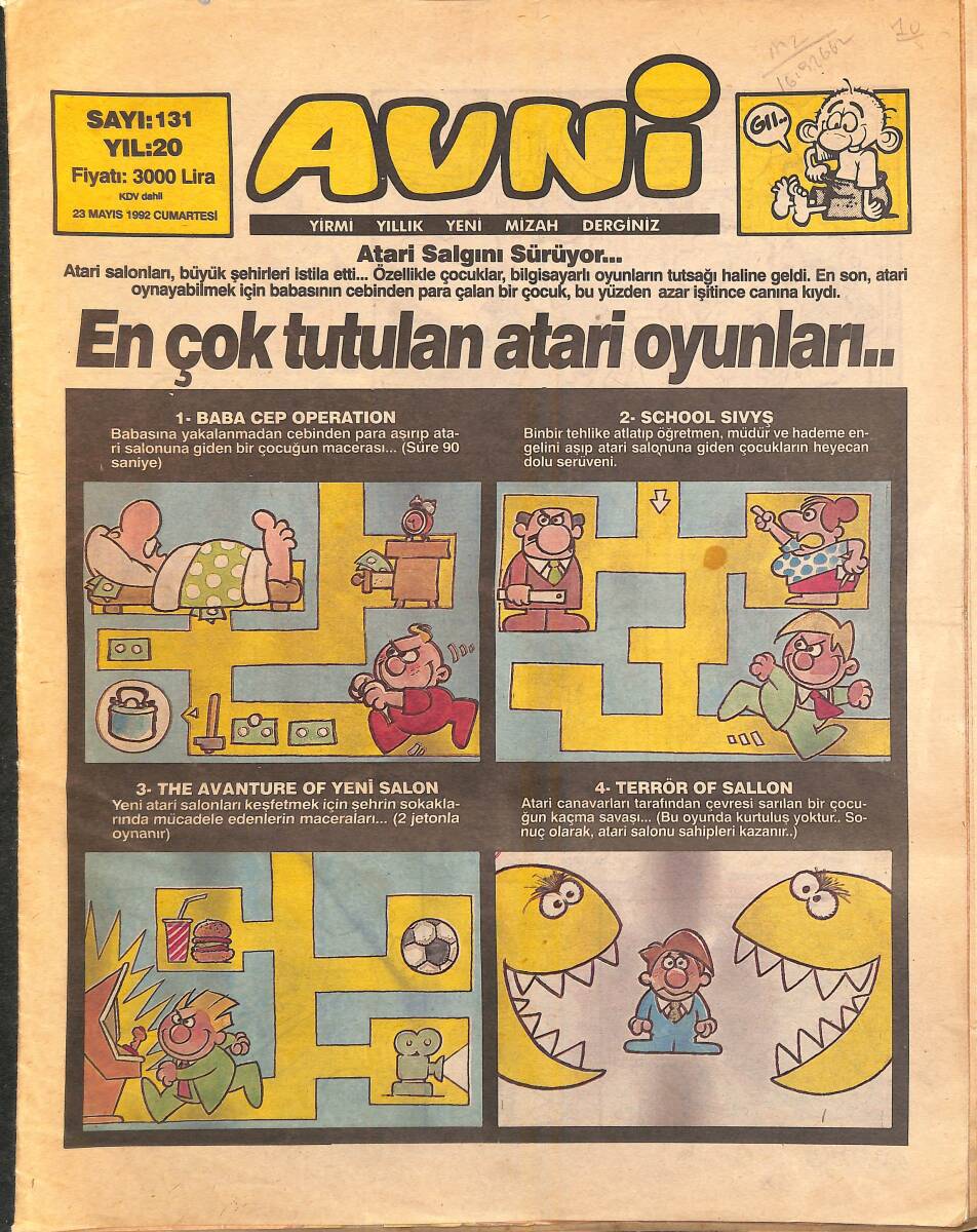 Avni Mizah Dergisi 23 Mayıs 1992 Sayı 131 NDR95042 - 1