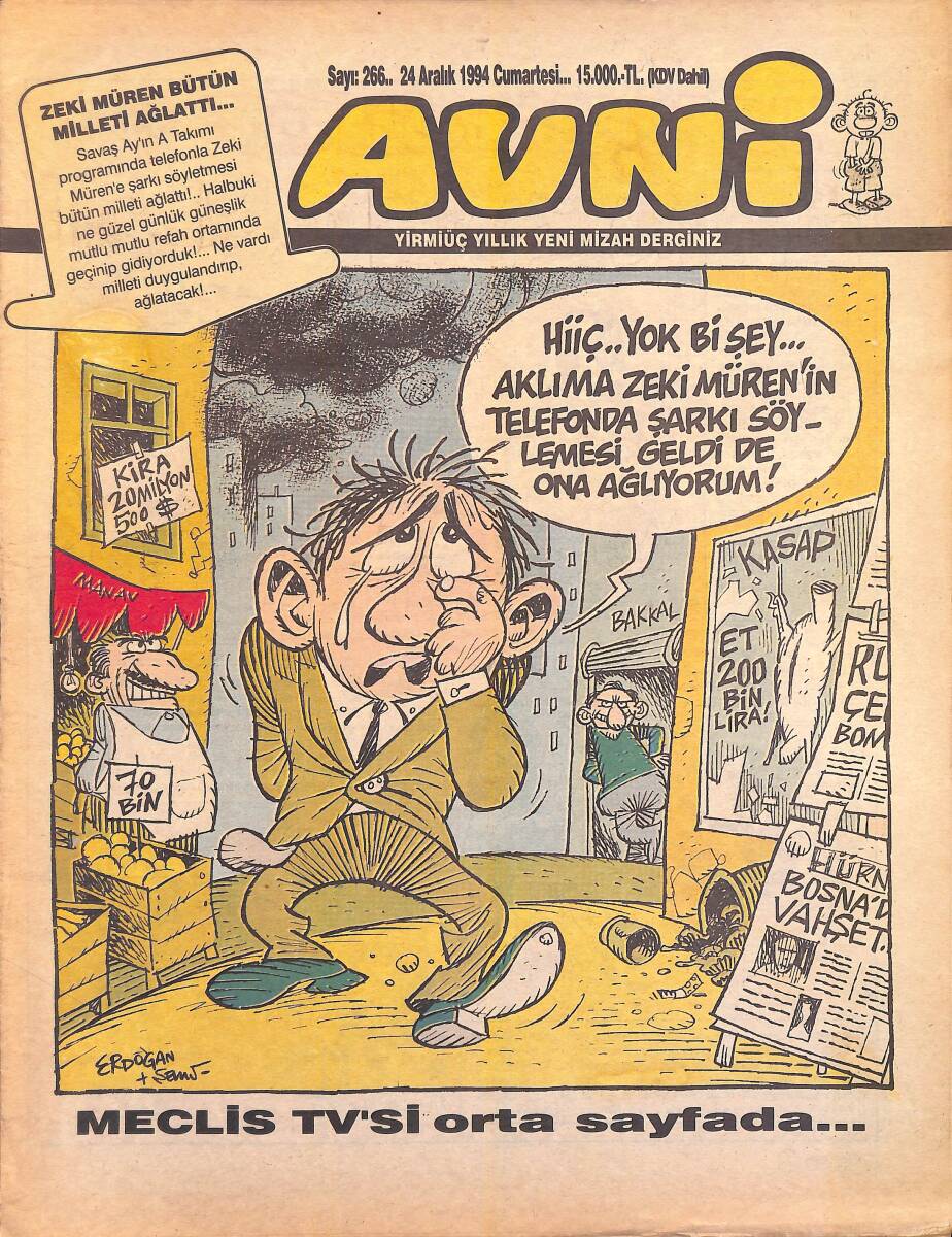 Avni Mizah Dergisi 24 Aralık 1994 Sayı 266 NDR95211 - 1
