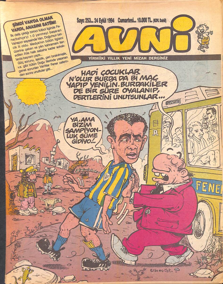 Avni Mizah Dergisi 24 Eylül 1994 Sayı 253 NDR95200 - 1