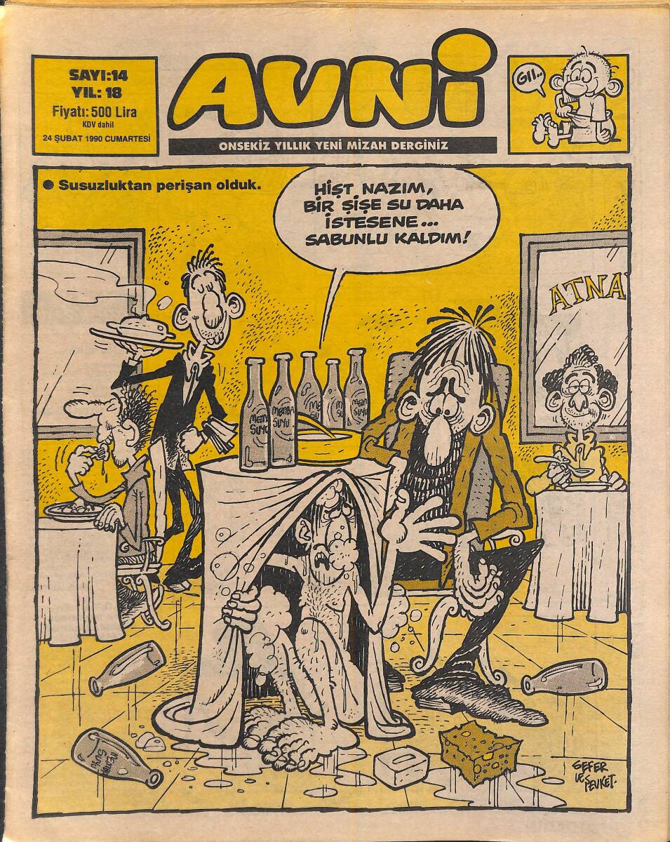 Avni Mizah Dergisi 24 Şubat 1990 Sayı 14 NDR94942 - 1
