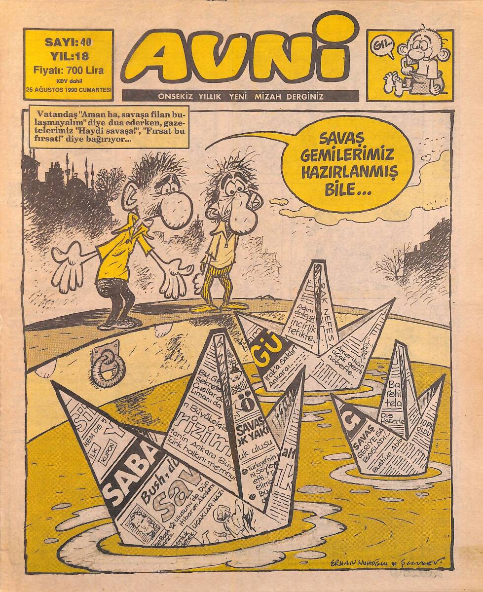 Avni Mizah Dergisi 25 Ağustos 1990 Sayı 40 NDR95010 - 1