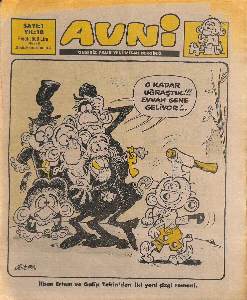 Avni Mizah Dergisi 25 Kasım 1989 Sayı 1 NDR94955 - 1