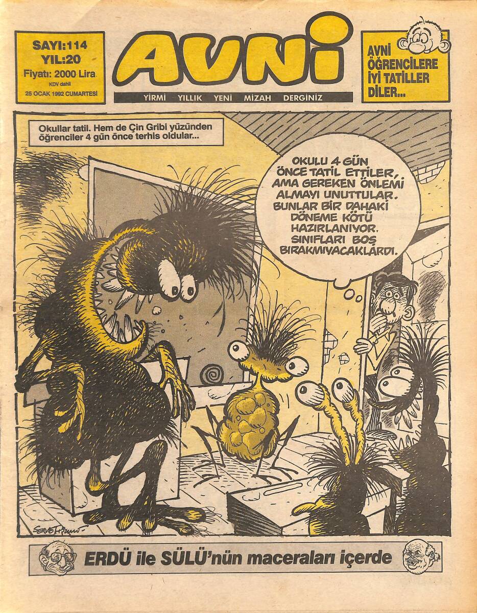 Avni Mizah Dergisi 25 Ocak 1992 Sayı 114 NDR94909 - 1