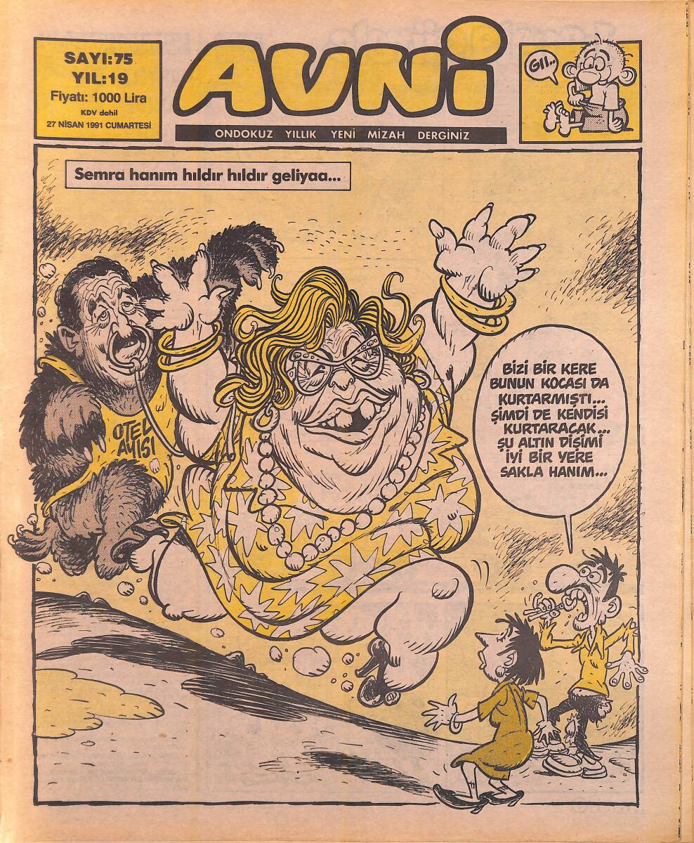 Avni Mizah Dergisi 27 Nisan 1991 Sayı 75 NDR94988 - 1