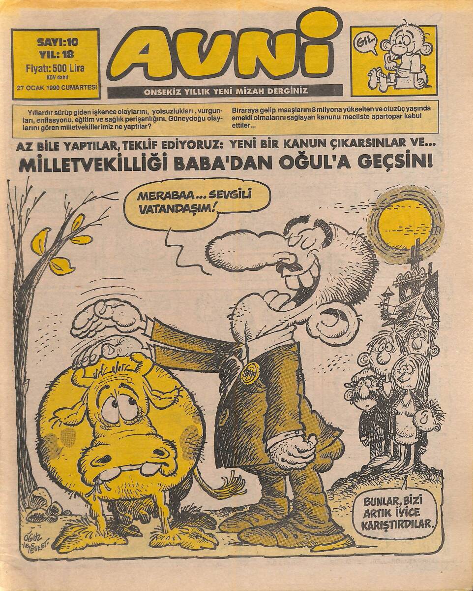 Avni Mizah Dergisi 27 Ocak 1990 Sayı 10 NDR94946 - 1