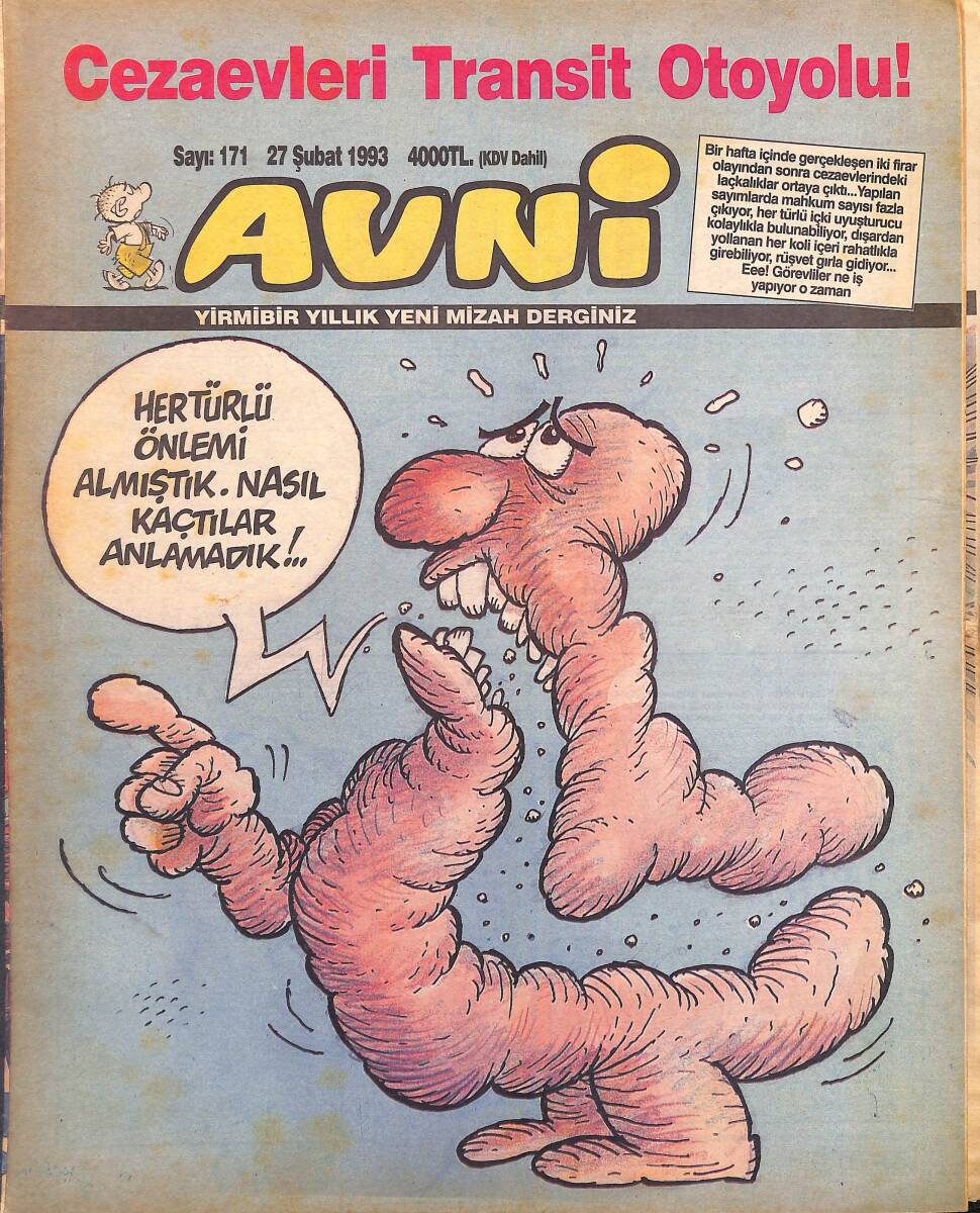 Avni Mizah Dergisi 27 Şubat 1993 Sayı 171 NDR95230 - 1