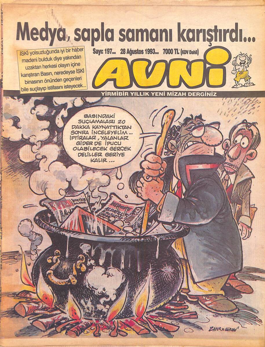 Avni Mizah Dergisi 28 Ağustos 1993 Sayı 197 NDR95237 - 1