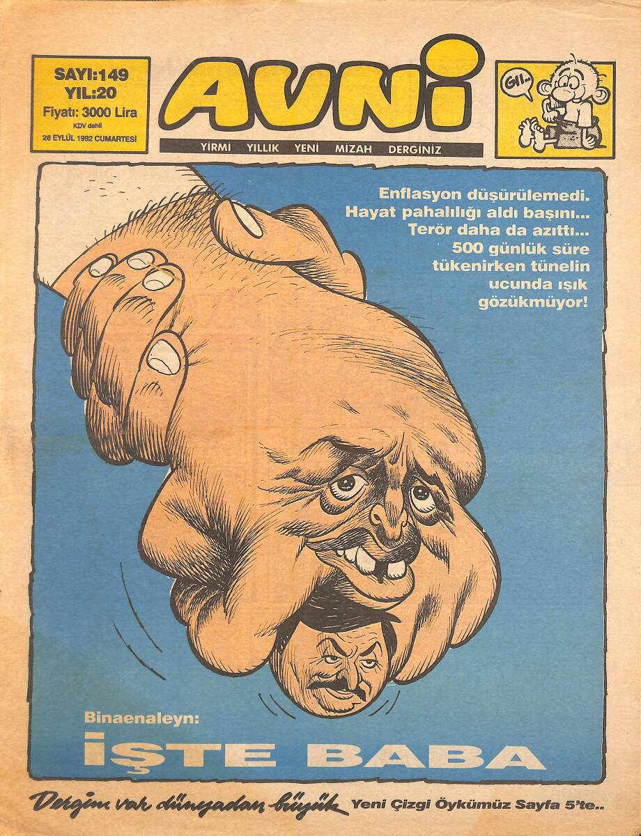 Avni Mizah Dergisi 28 Eylül 1992 Sayı 149 NDR95025 - 1
