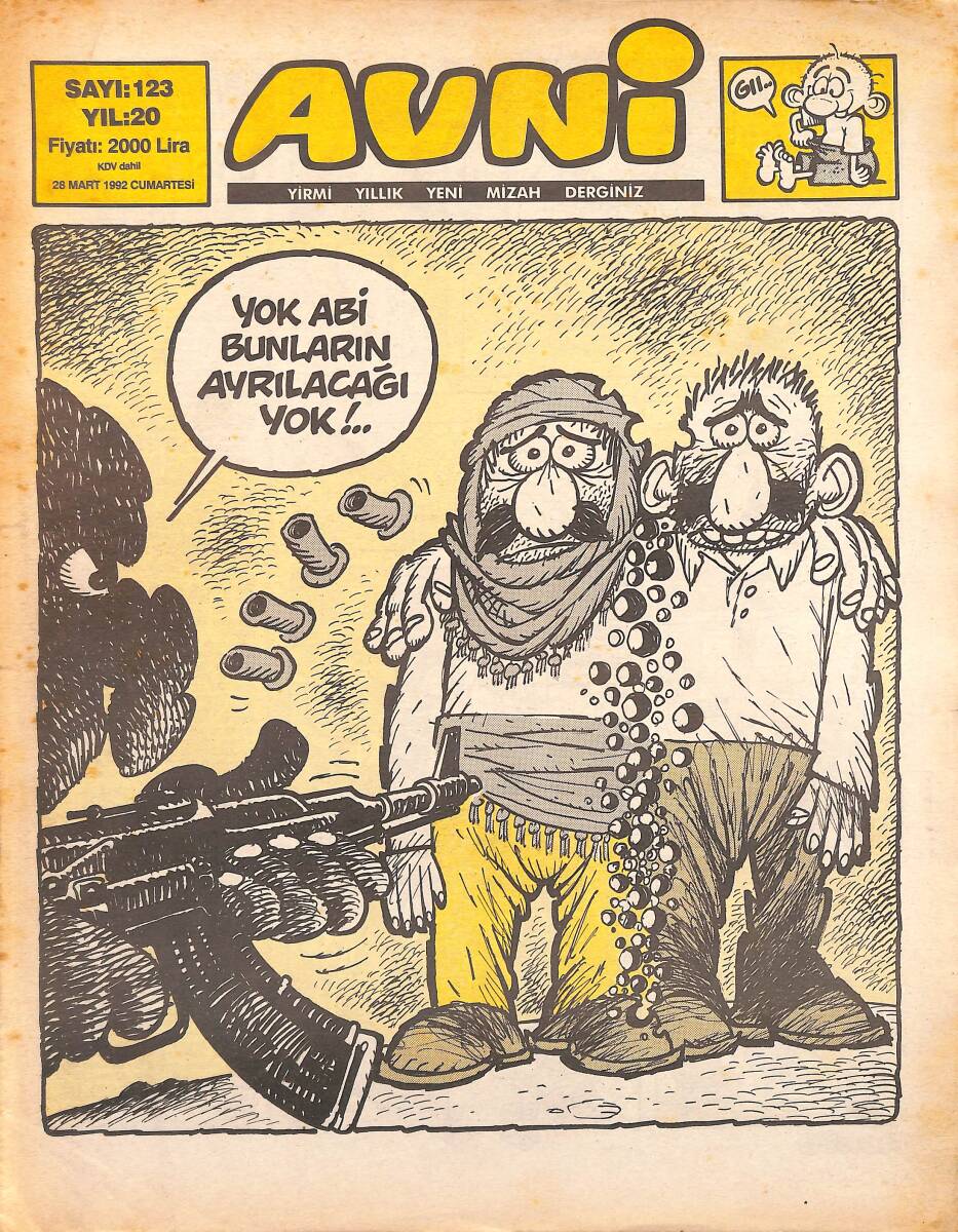 Avni Mizah Dergisi 28 Mart 1992 Sayı 123 NDR95173 - 1