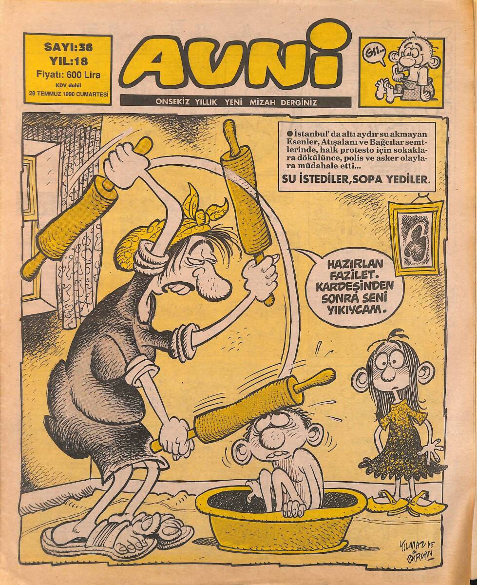 Avni Mizah Dergisi 28 Temmuz 1990 Sayı 36 NDR95030 - 1