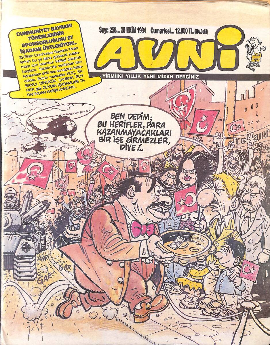 Avni Mizah Dergisi 29 Ekim 1994 Sayı 258 NDR95195 - 1