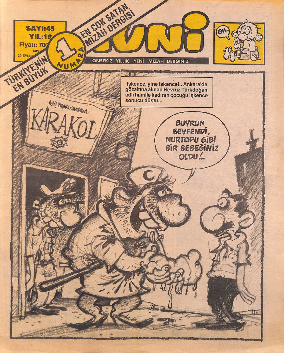 Avni Mizah Dergisi 29 Eylül 1990 Sayı 45 NDR95005 - 1