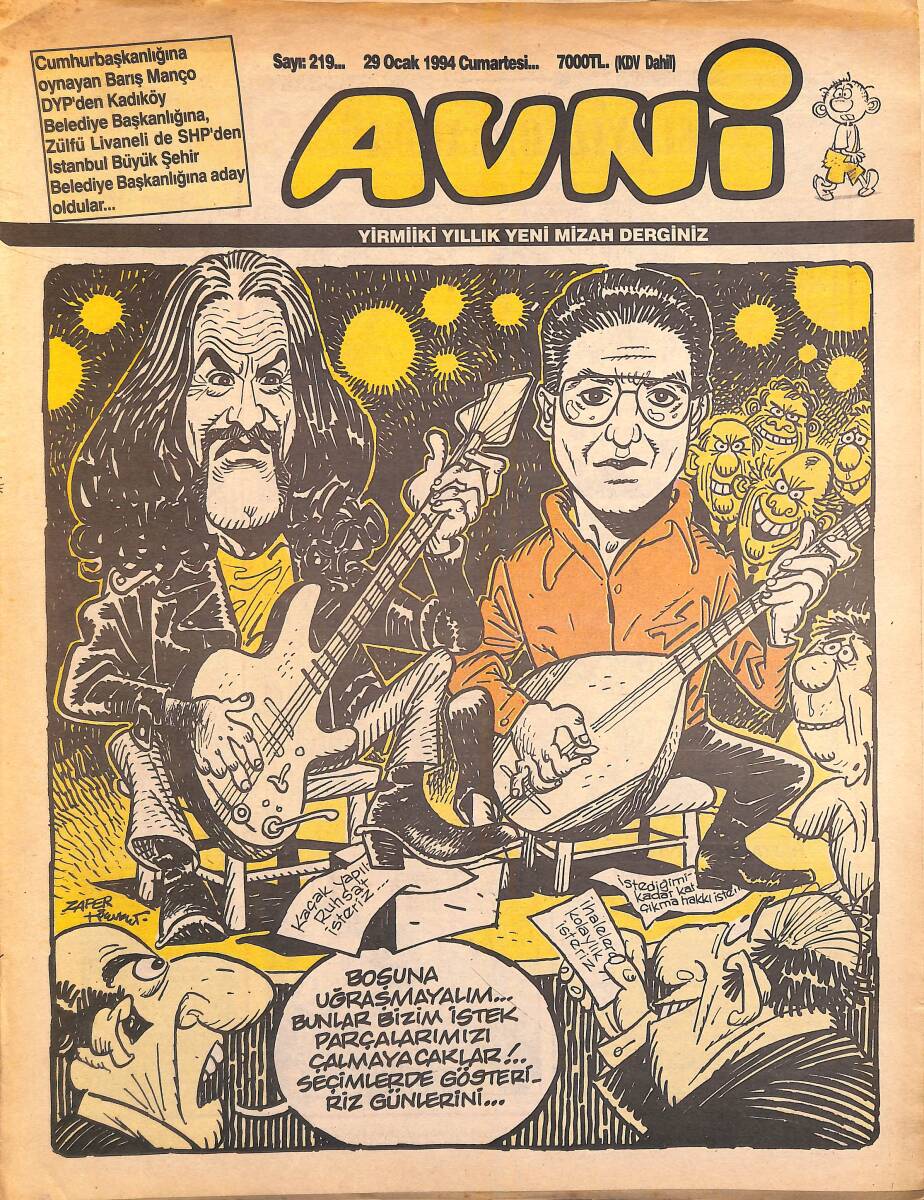 Avni Mizah Dergisi 29 Ocak 1994 Sayı 219 NDR95043 - 1