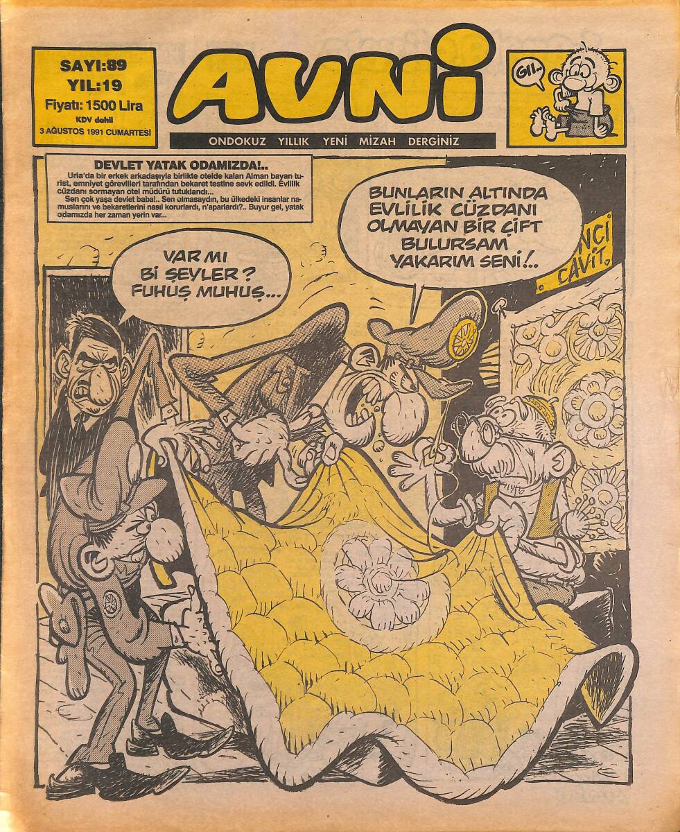 Avni Mizah Dergisi 3 Ağustos 1991 Sayı 89 NDR94918 - 1