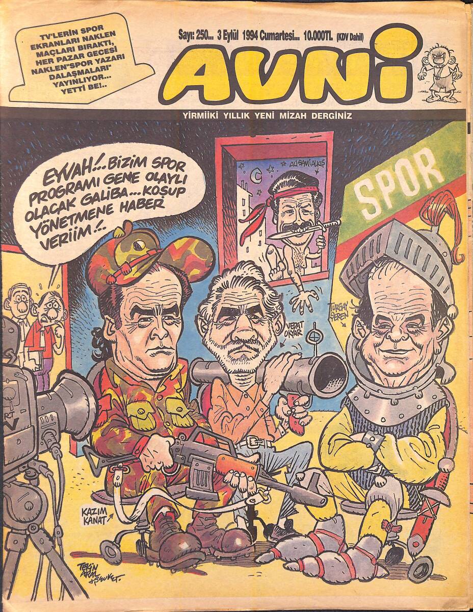Avni Mizah Dergisi 3 Eylül 1994 Sayı 250 NDR95179 - 1