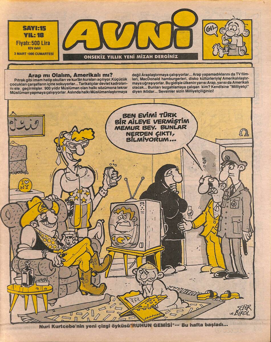 Avni Mizah Dergisi 3 Mart 1990 Sayı 15 NDR94920 - 1