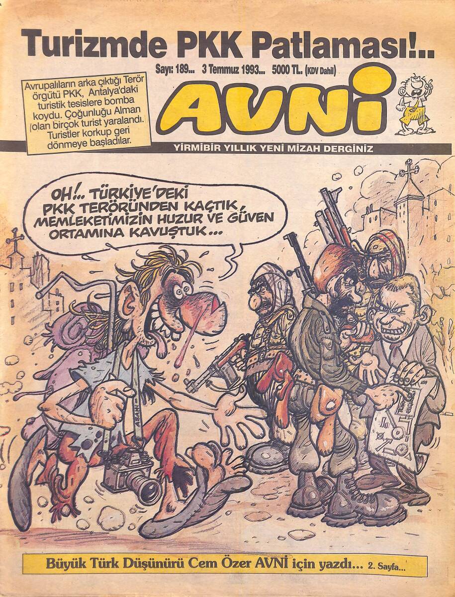 Avni Mizah Dergisi 3 Temmuz 1993 Sayı 189 NDR95220 - 1