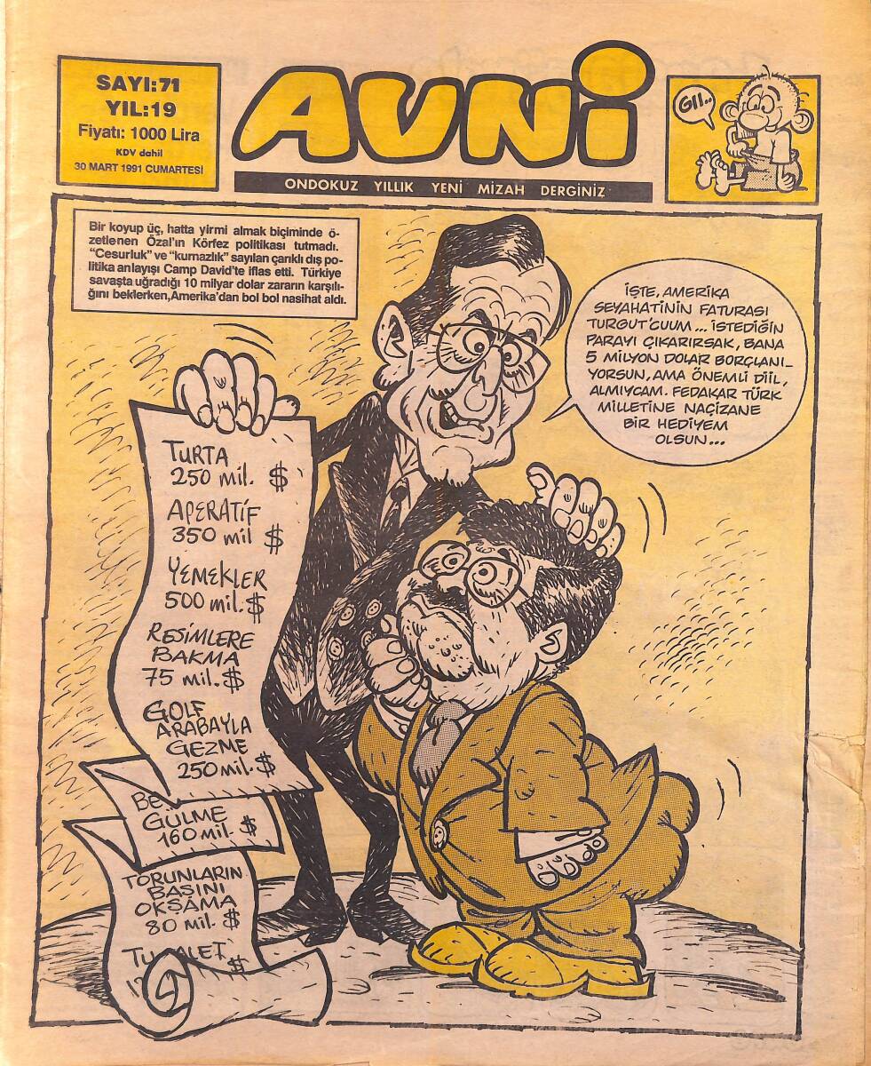 Avni Mizah Dergisi 30 Mart 1991 Sayı 71 NDR94992 - 1