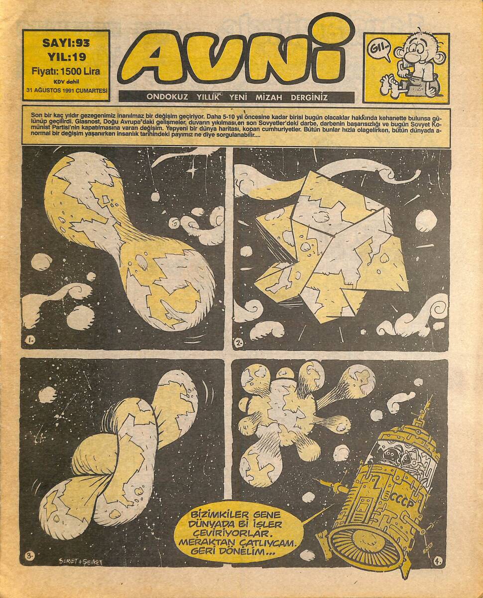 Avni Mizah Dergisi 31 Ağustos 1991 Sayı 93 NDR94973 - 1