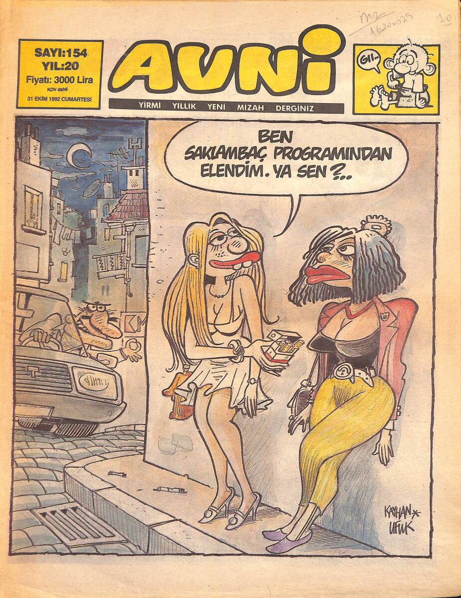 Avni Mizah Dergisi 31 Ekim 1992 Sayı 154 NDR95020 - 1