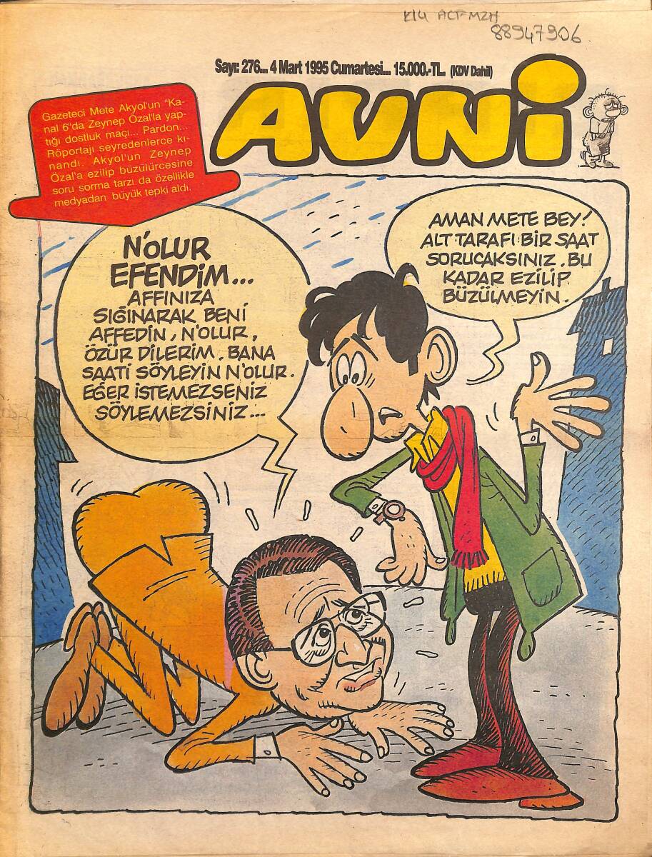 Avni Mizah Dergisi 4 Mart 1995 Sayı 276 NDR95253 - 1