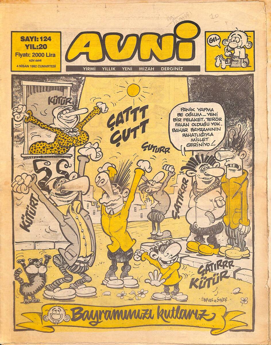 Avni Mizah Dergisi 4 Nisan 1992 Sayı 124 NDR95172 - 1