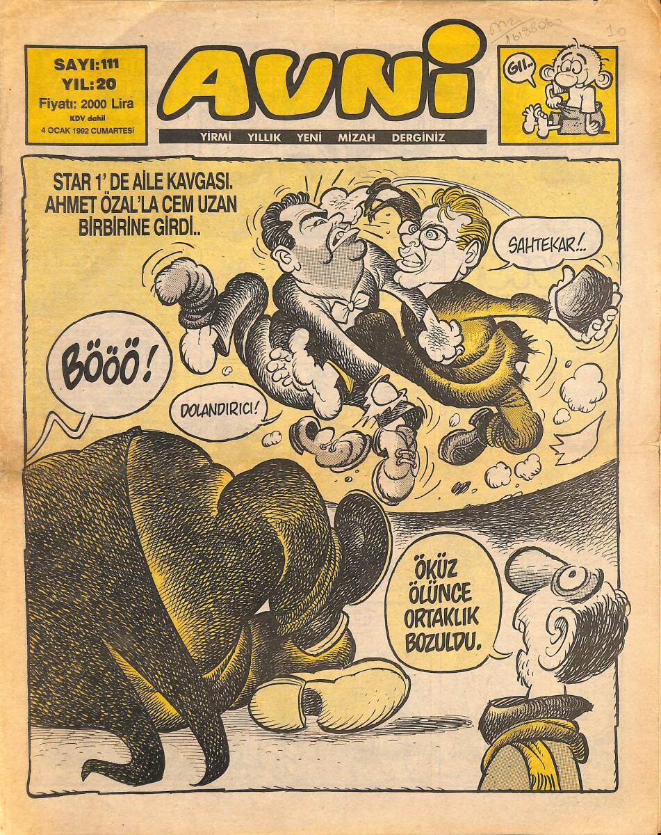 Avni Mizah Dergisi 4 Ocak 1992 Sayı 111 NDR94912 - 1