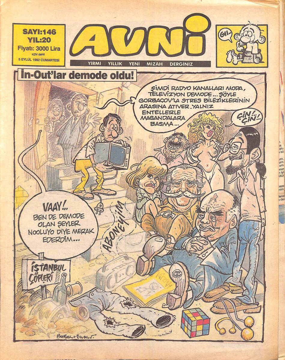 Avni Mizah Dergisi 5 Eylül 1992 Sayı 146 NDR95047 - 1