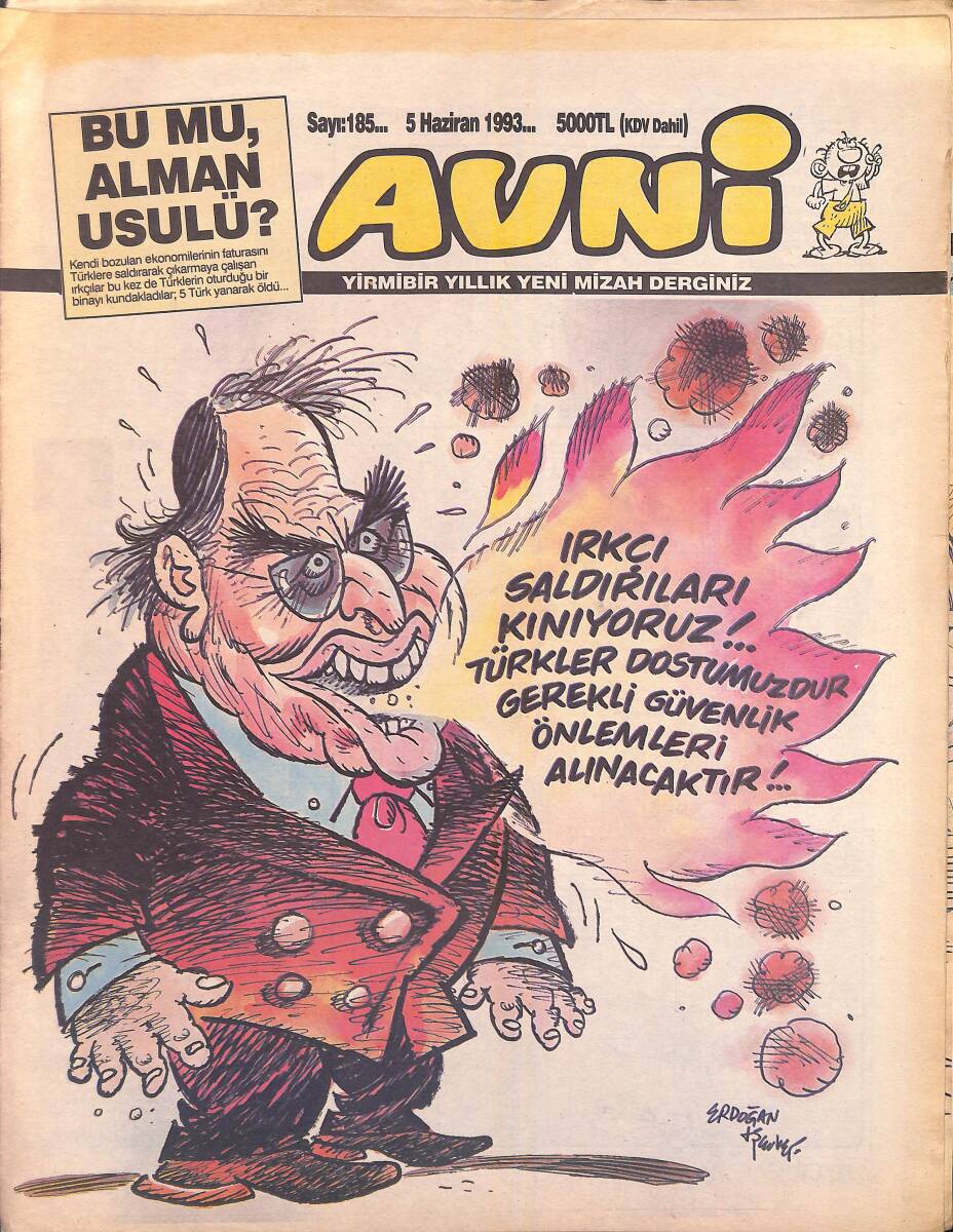 Avni Mizah Dergisi 5 Haziran 1993 Sayı 185 NDR95223 - 1