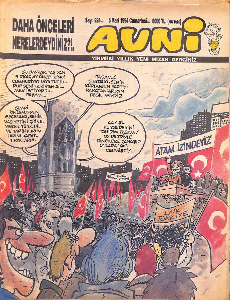 Avni Mizah Dergisi 5 Mart 1994 Sayı 224 NDR95189 - 1