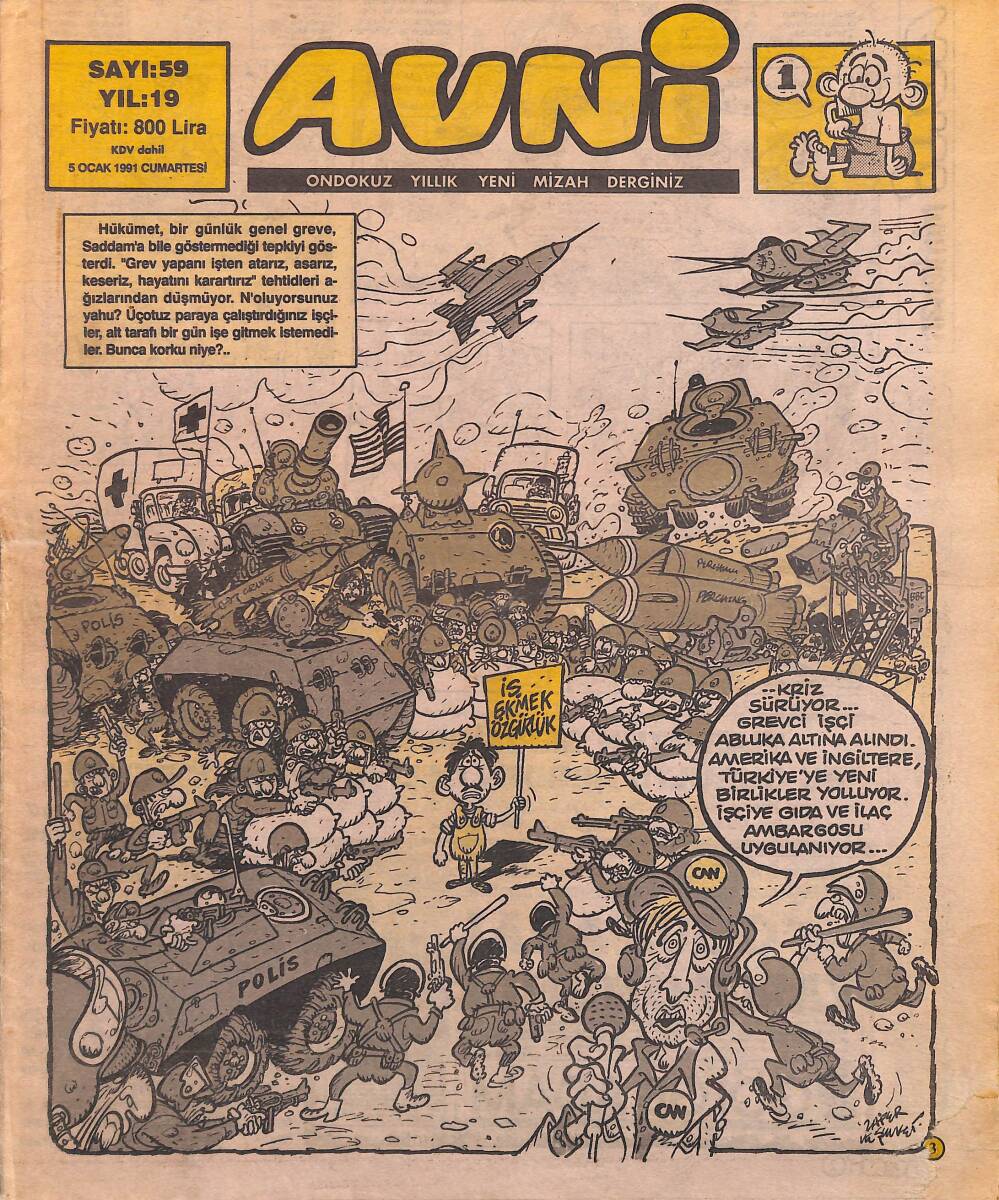 Avni Mizah Dergisi 5 Ocak 1991 Sayı 59 NDR95247 - 1
