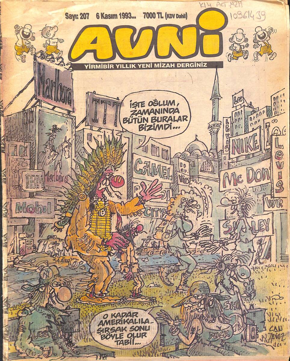 Avni Mizah Dergisi 6 Kasım 1993 Sayı 207 NDR95165 - 1